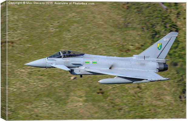  Typhoon FGR4 Low Level Canvas Print by Max Stevens