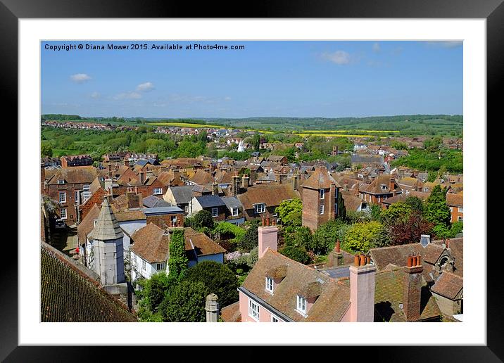  Rye, East Sussex Framed Mounted Print by Diana Mower
