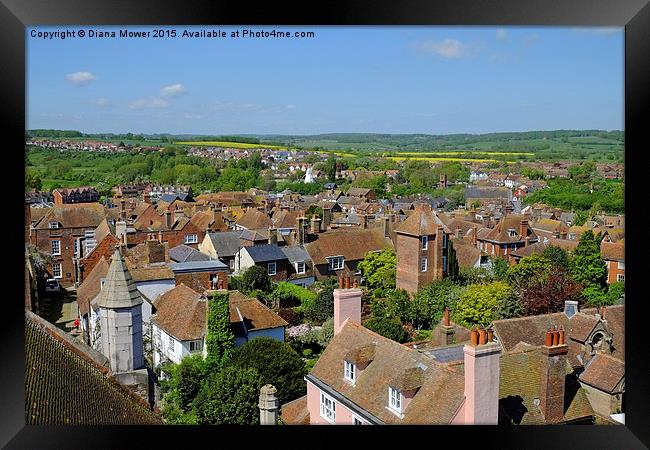  Rye, East Sussex Framed Print by Diana Mower