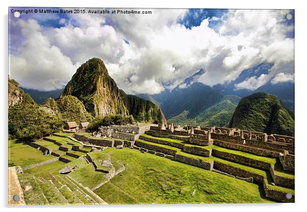Crumbling Inca walls Acrylic by Matthew Bates