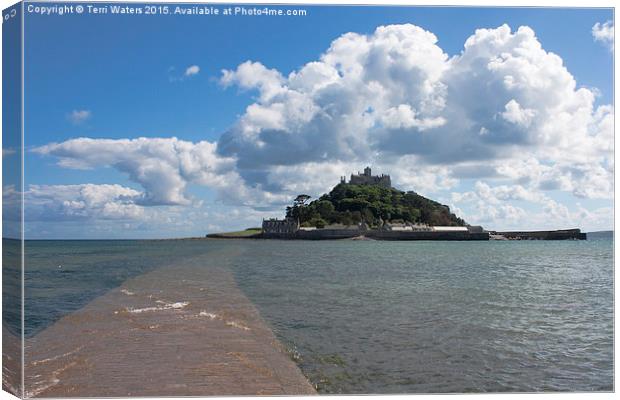 St Michael's Mount From The Causeway  Canvas Print by Terri Waters