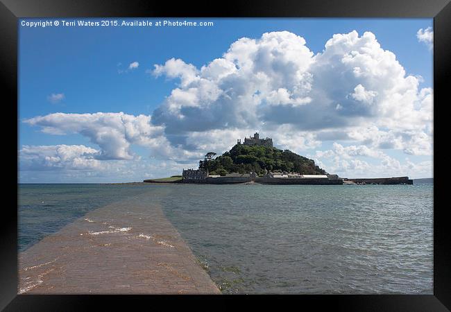 St Michael's Mount From The Causeway  Framed Print by Terri Waters