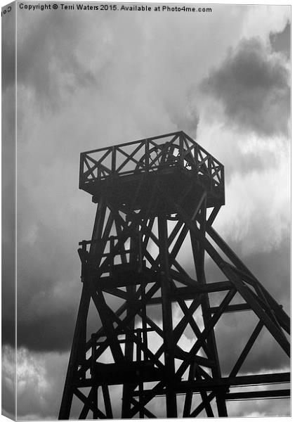 The Winding Tower Geevor Tin Mine  Canvas Print by Terri Waters