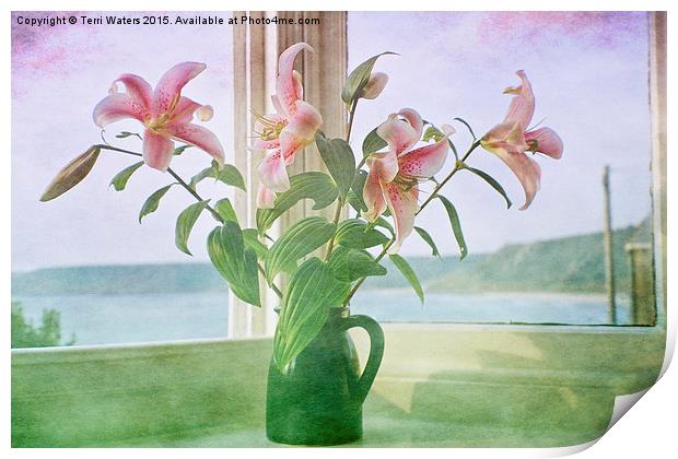 Seaside Lilies  Print by Terri Waters