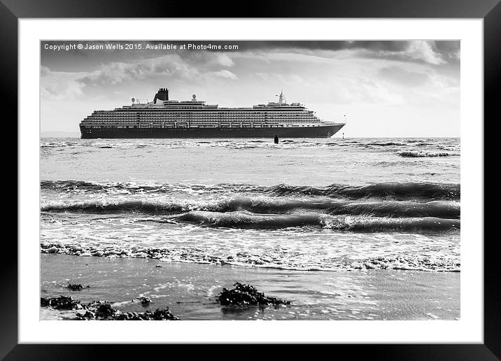 Queen Victoria departing Liverpool Framed Mounted Print by Jason Wells