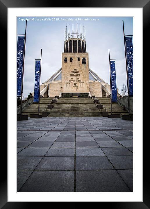 Liverpool's Metropolitan cathedral Framed Mounted Print by Jason Wells