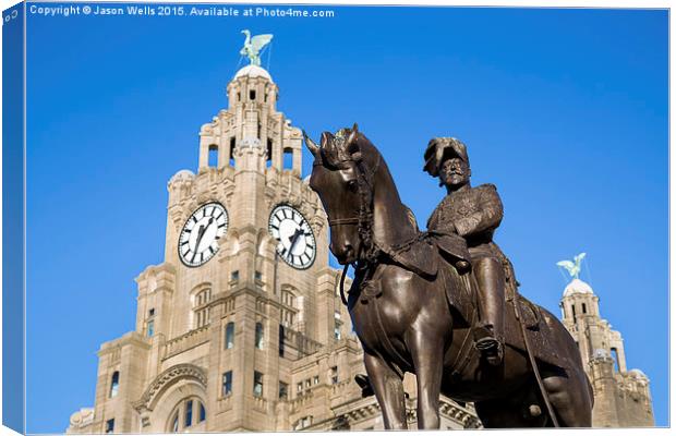 Edward VII statue Canvas Print by Jason Wells