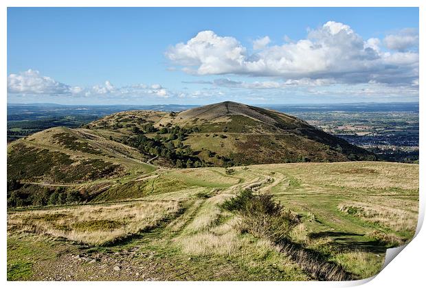 Countryside Views on the Malvern Hills Print by Gary Kenyon