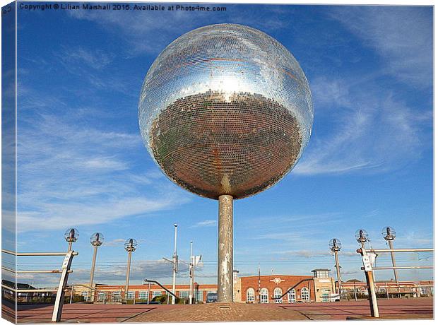  The Giant Glitterball.  Canvas Print by Lilian Marshall