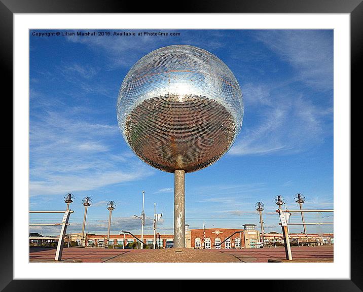  The Giant Glitterball.  Framed Mounted Print by Lilian Marshall