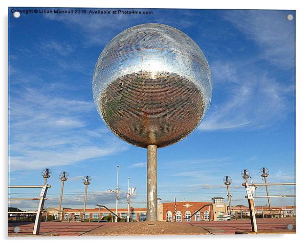  The Giant Glitterball.  Acrylic by Lilian Marshall
