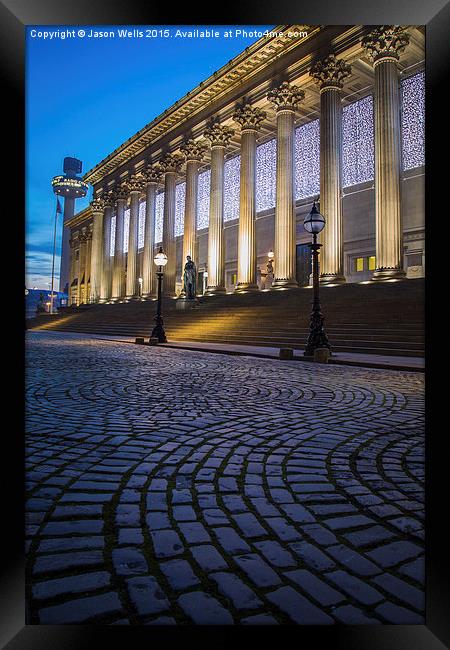 St Georges Hall in the blue hour Framed Print by Jason Wells