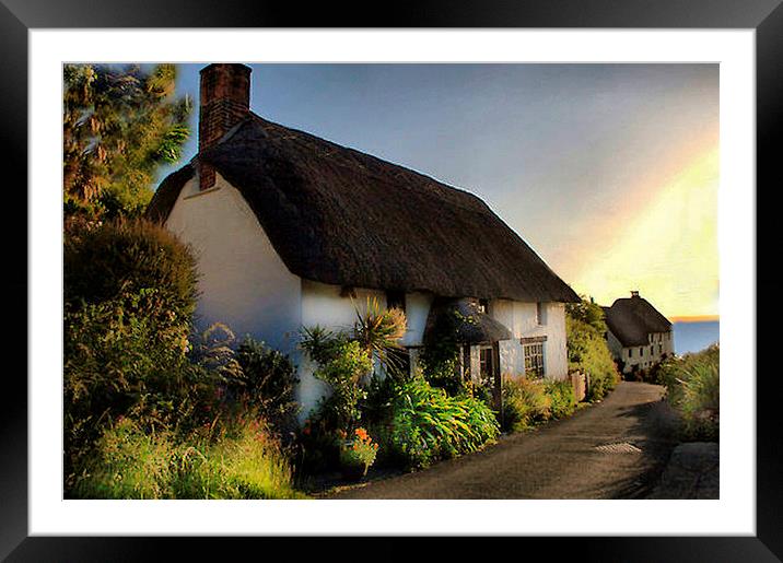  The Cottage . Framed Mounted Print by Irene Burdell
