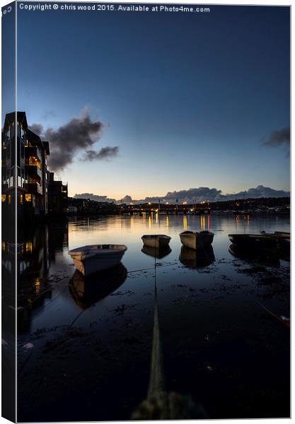 Harbour Lights Canvas Print by chris wood