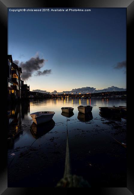 Harbour Lights Framed Print by chris wood