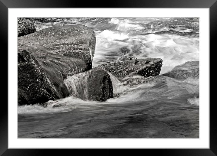  Water on the Rocks Framed Mounted Print by Tom and Dawn Gari