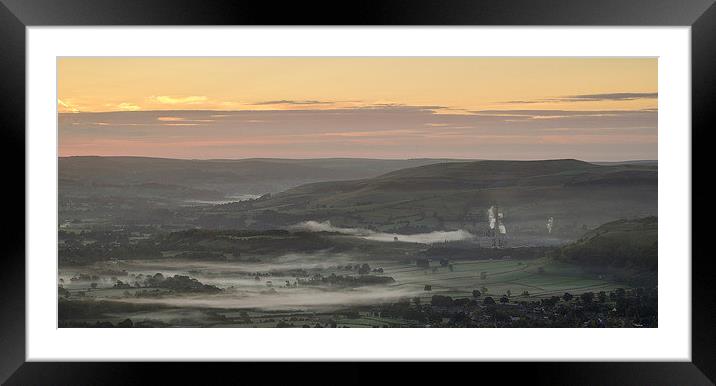 Hope Valley Mist Framed Mounted Print by Rick Bowden