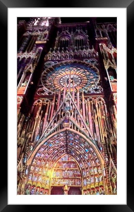  Strasbourg Cathedral Framed Mounted Print by Carmel Fiorentini
