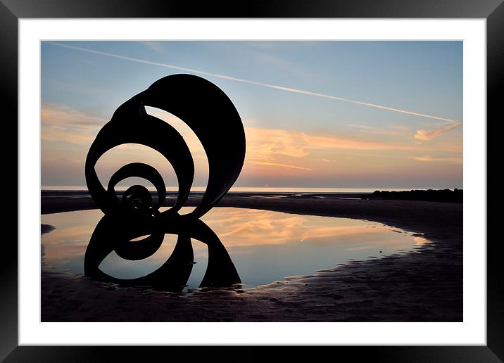 Sunset Mary's Shell at Cleveleys Framed Mounted Print by Gary Kenyon