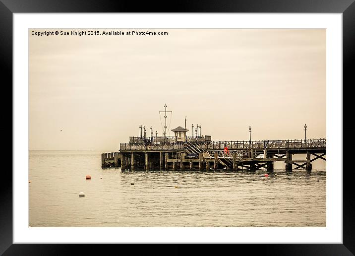  Swanage pier,Dorset Framed Mounted Print by Sue Knight