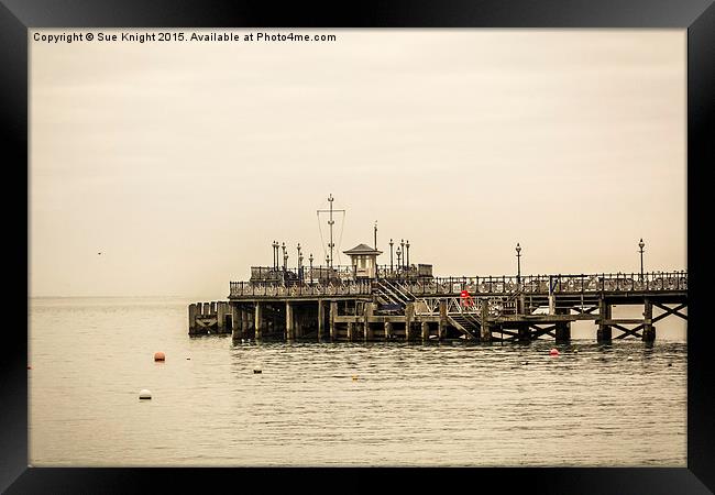  Swanage pier,Dorset Framed Print by Sue Knight