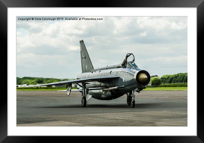  English Electric Lightening Framed Mounted Print by Chris Colclough