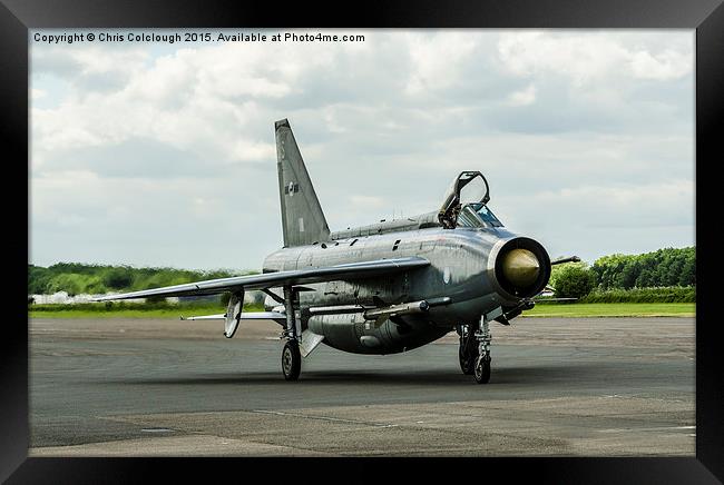  English Electric Lightening Framed Print by Chris Colclough
