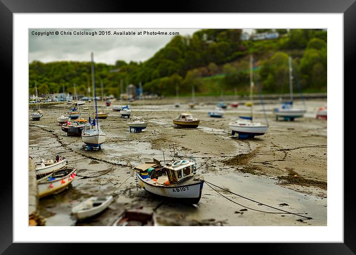 Lower Fishguard Harbour Framed Mounted Print by Chris Colclough