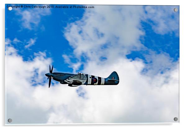  Supermarine Spitfire Acrylic by Chris Colclough