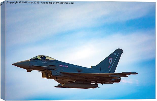 The Eurofighter Typhoon Fly past Canvas Print by Neil Vary