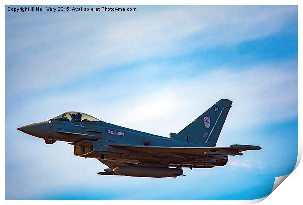 The Eurofighter Typhoon Fly past Print by Neil Vary