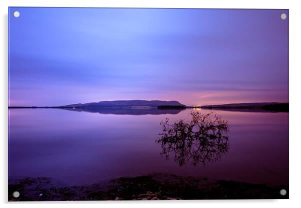  Dawn at Loch Leven Acrylic by Stuart Jack