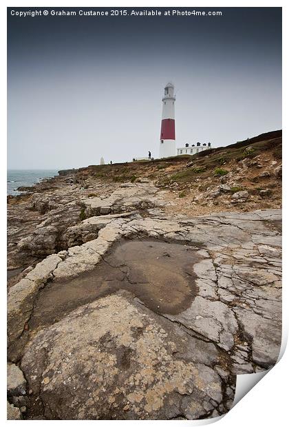 Portland Bill Lighthouse Print by Graham Custance