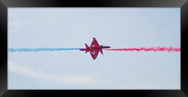  Red Arrows Close One Framed Print by Andy Heap
