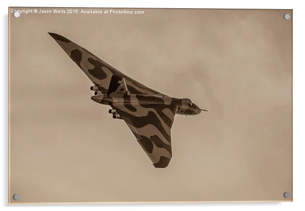 XH558 at Southport for the final time Acrylic by Jason Wells