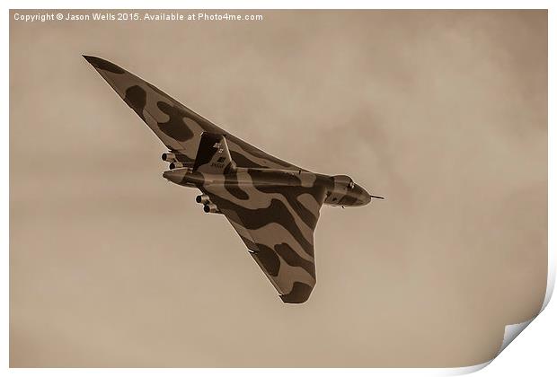XH558 at Southport for the final time Print by Jason Wells