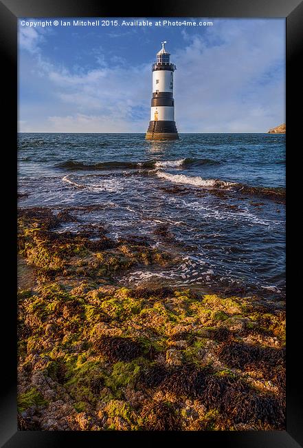Summer Lighthouse  Framed Print by Ian Mitchell