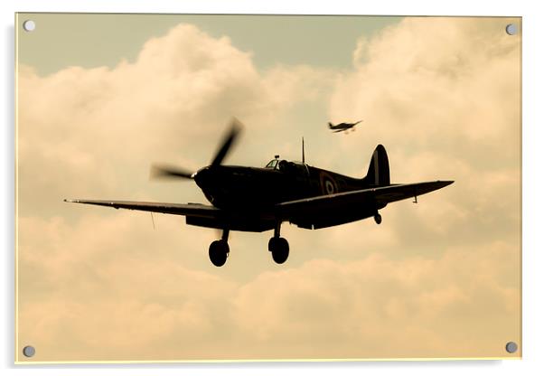 Warbirds on Approach Acrylic by J Biggadike