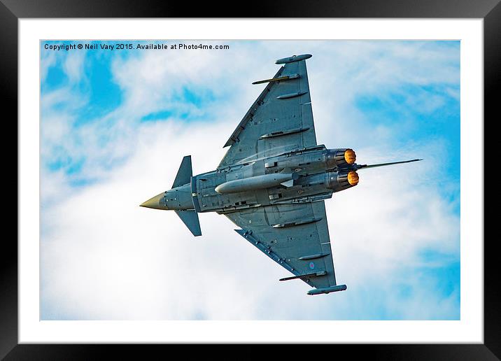 The Eurofighter Typhoon Framed Mounted Print by Neil Vary