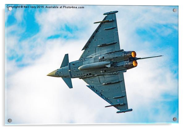 The Eurofighter Typhoon Acrylic by Neil Vary