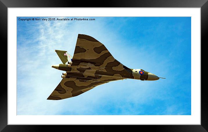 Avro Vulcan XH558 Framed Mounted Print by Neil Vary