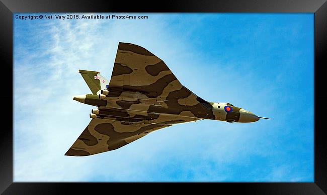 Avro Vulcan XH558 Framed Print by Neil Vary