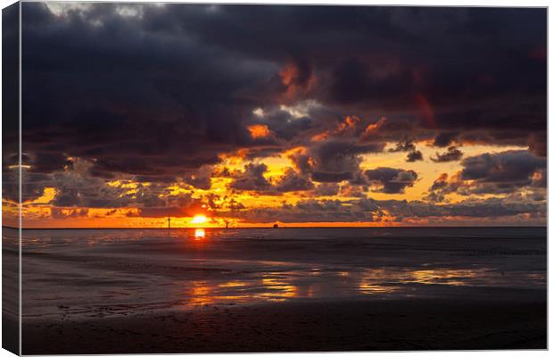 North sea sunset Canvas Print by Thomas Schaeffer