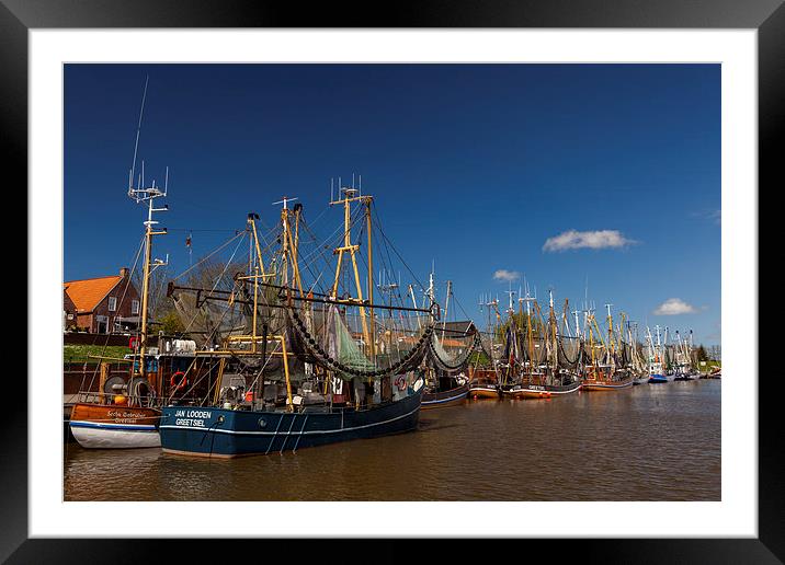 Greetsiel Harbor Framed Mounted Print by Thomas Schaeffer