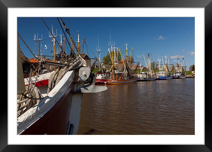 Greetsiel Harbor Framed Mounted Print by Thomas Schaeffer