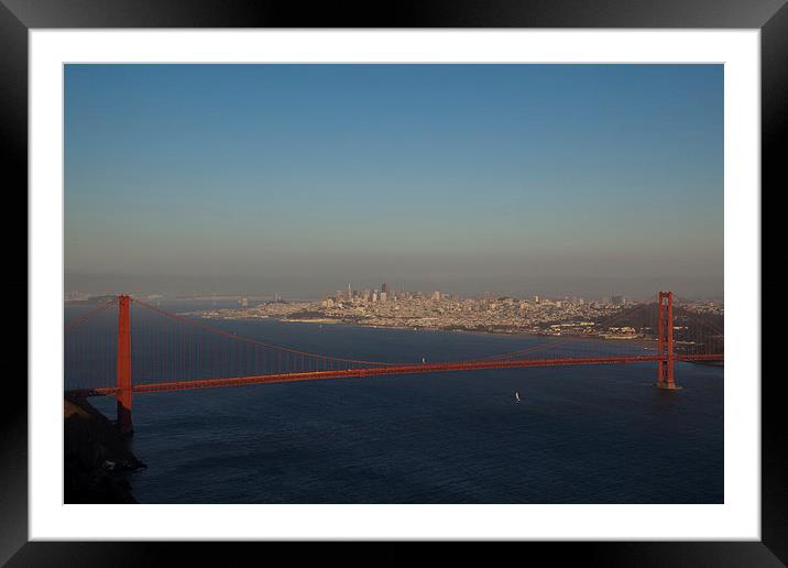 Golden Gate Bridge Framed Mounted Print by Thomas Schaeffer