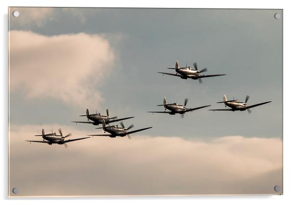Spitfire Battle of Britain Acrylic by J Biggadike