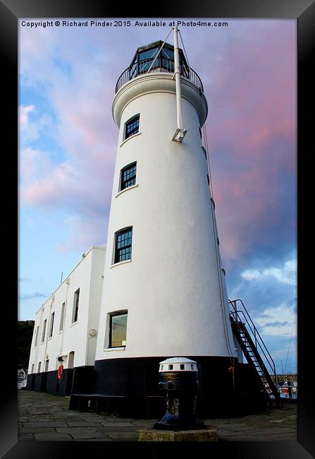  Scarborough Lighthouse Framed Print by Richard Pinder
