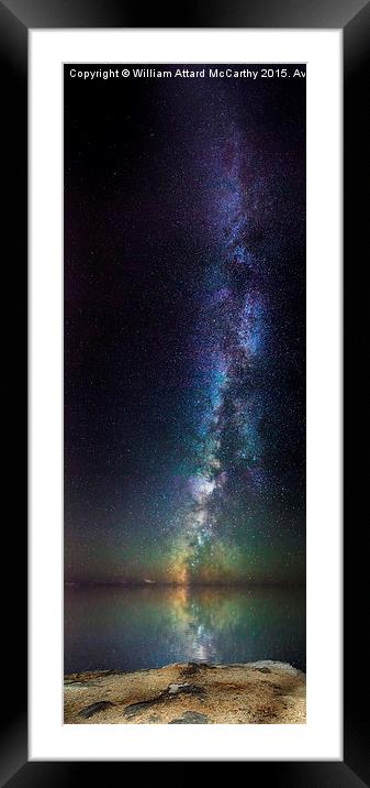The Rise of the Milky Way Framed Mounted Print by William AttardMcCarthy