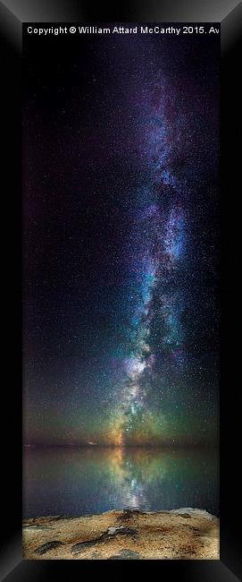 The Rise of the Milky Way Framed Print by William AttardMcCarthy